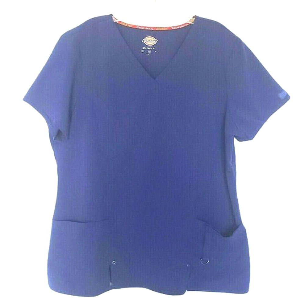 Dickies Xtreme Stretch V-Neck Scrubs Shirt Wms‎ XL